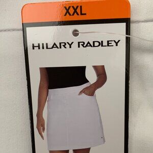 Floor Dropped Hilary Radley Womens Super Stretch Skort Skirt Tan White XXL